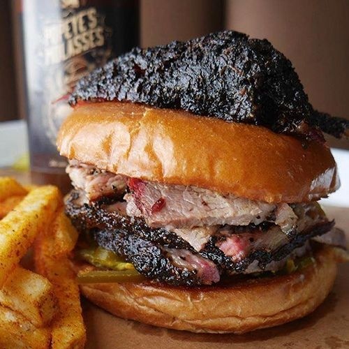 Sliced Brisket Sandwich