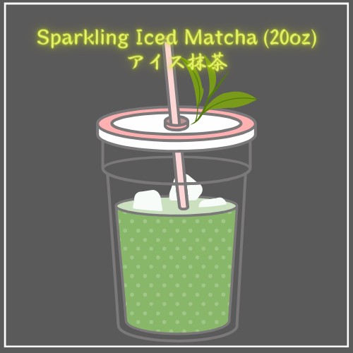 Sparkling Iced Matcha (Iced, 20oz)
