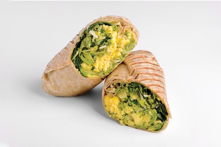 Sunrise Spinach and Pesto Bar-rito