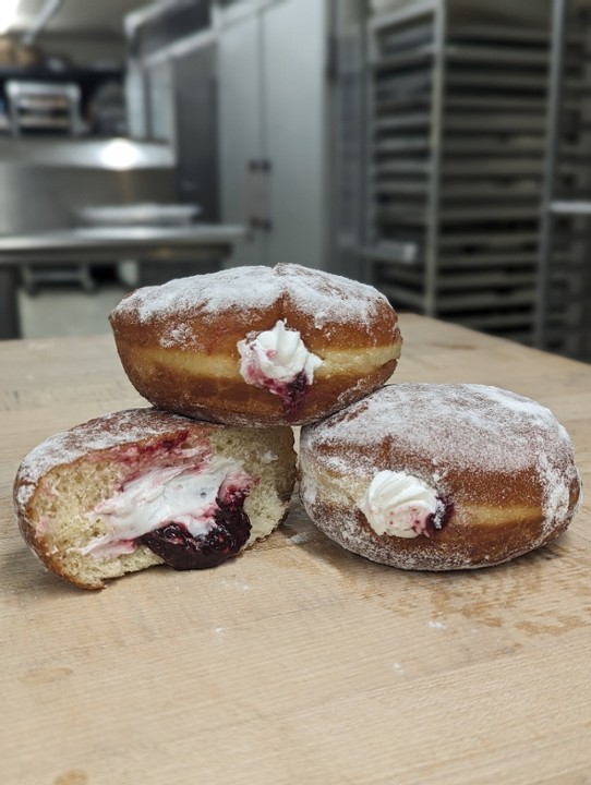 Vanilla Blackberry Bismarck Donut