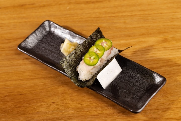 Hamachi Jalapeno Hand Roll