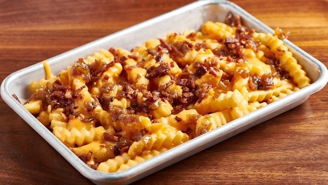 Bacon Cheddar Crinkle Fries