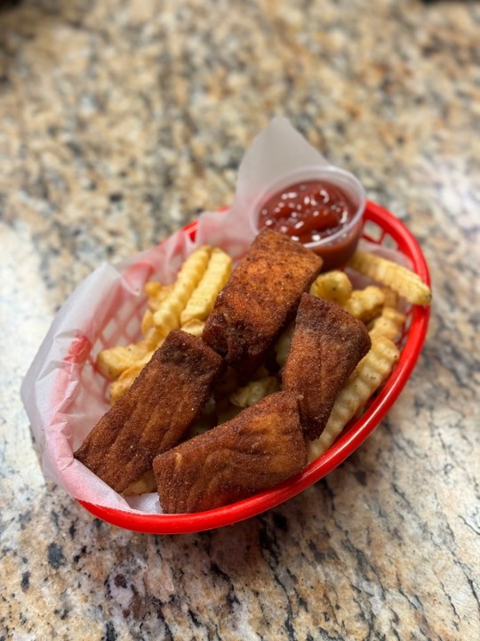 Fried Salmon W/ Fries