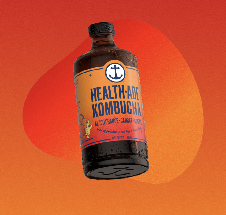 Healthade Kombucha - Blood Orange Ginger Carrot