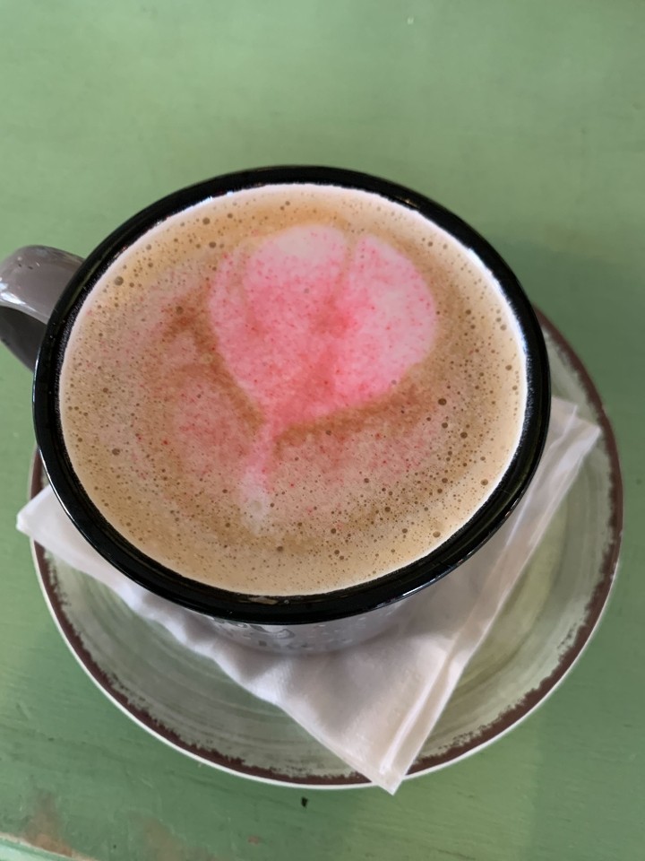 Strawberry Oatmilk Latte