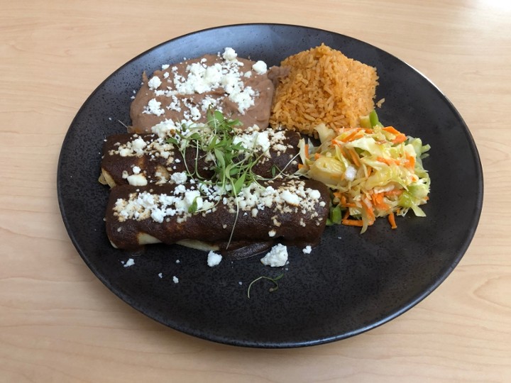Two Mole Enchiladas
