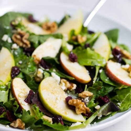 Apple Walnut Spinach Salad