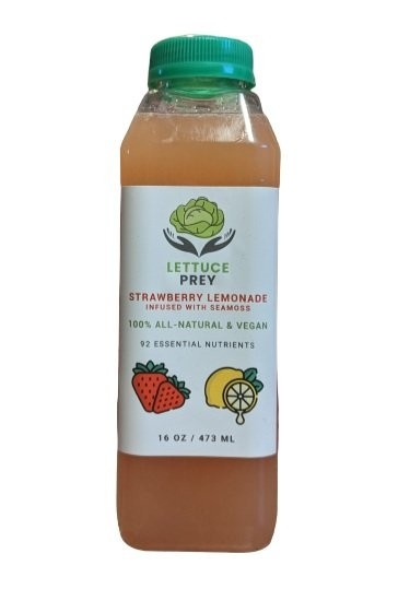 Lettuce Prey Strawberry Seamoss Lemonade (16oz)