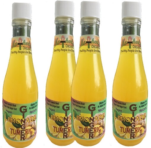 Unsweet Organic Ginger Turmeric Lemonade (8oz)