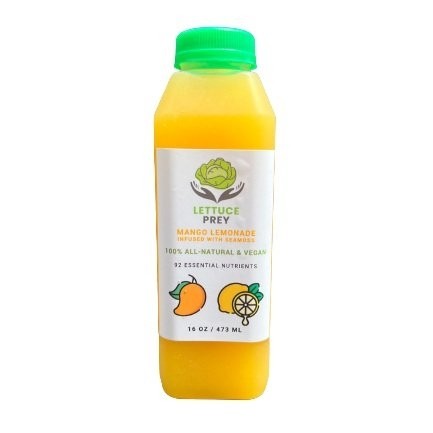 Lettuce Prey Mango Seamoss Lemonade (16oz)