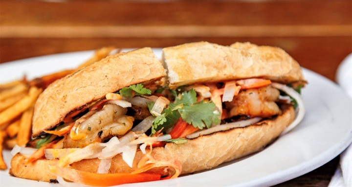 Grilled Shrimp Banh Mi