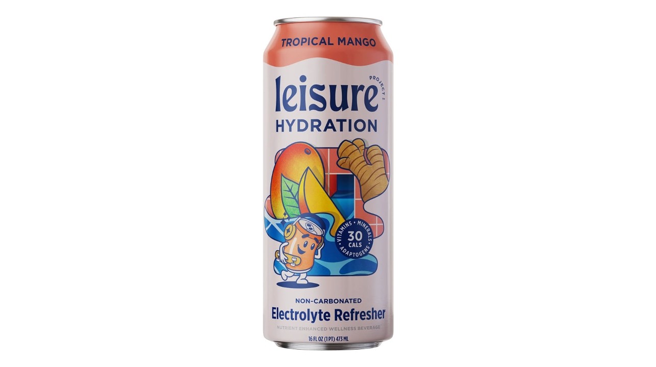 Leisure Hydration - Electrolyte Refresher-Tropical Mango, 12oz