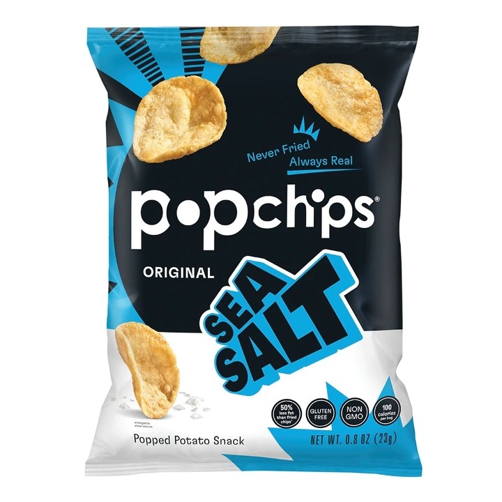 Popchips - Sea Saltl Potato Chips 0.8 oz
