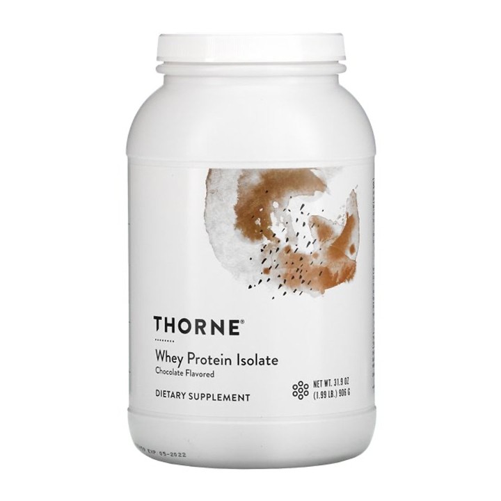 Thorne - Whey Protein Isolate, Chocolate, 1.99lb