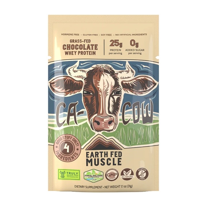 EFM-Ca-Cow! Chocolate Grass Fed Whey Protein-Single Serve