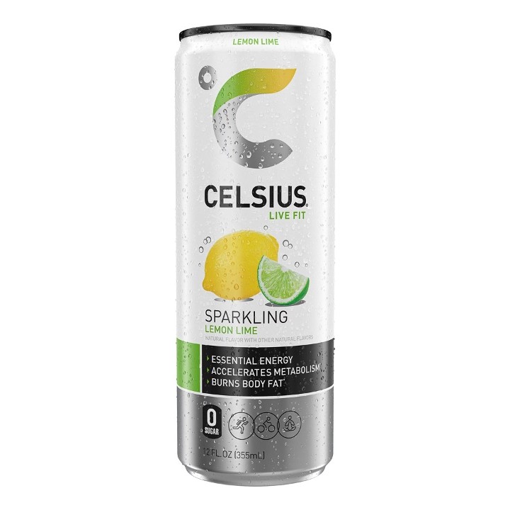 Celsius - Sparkling Lemon Lime, 12oz
