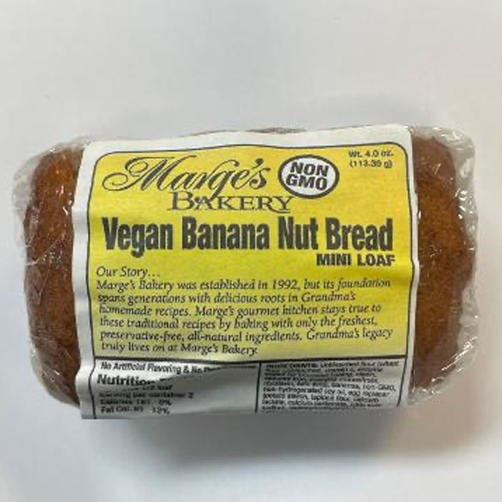 Marge's Bakery - Vegan Banana Nut Bread