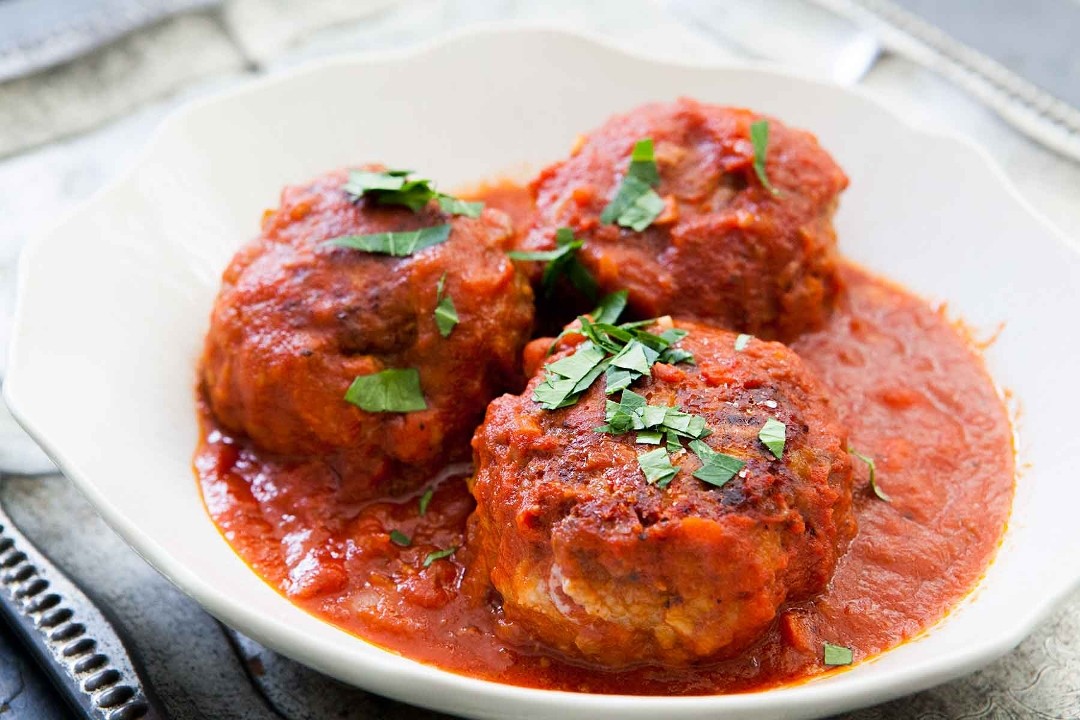 Top Sirloin Meatballs with Tomato Sauce (8oz)