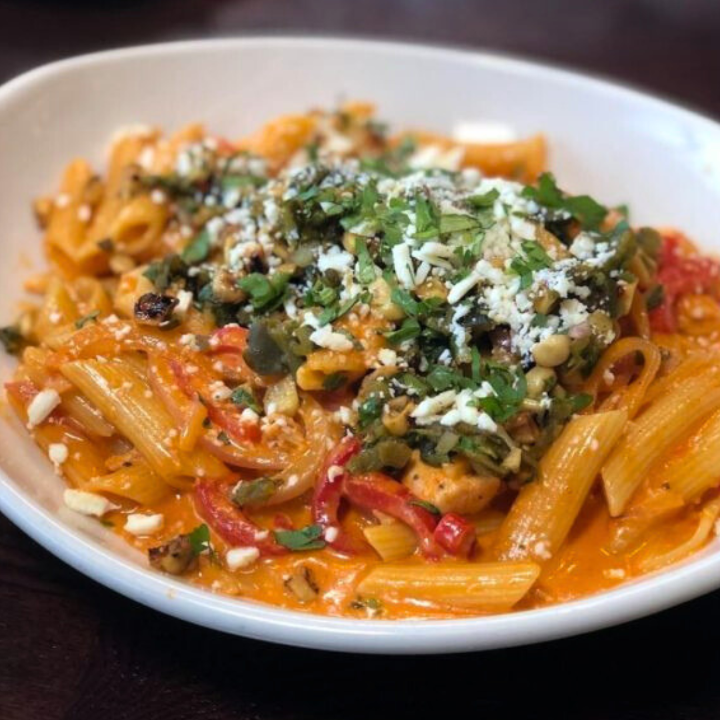 Spicy Roasted Red Pepper Penne