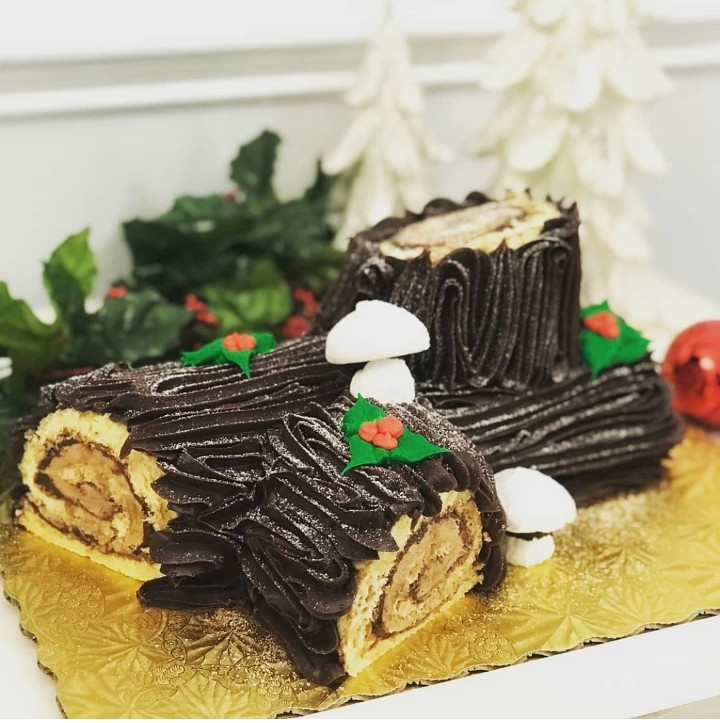 Yule Log Cake