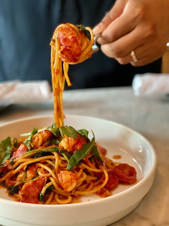 Spicy Lobster Spaghetti