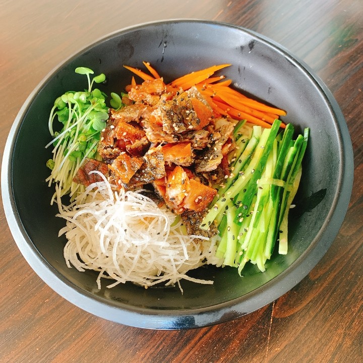 Salmon Skin Donburi