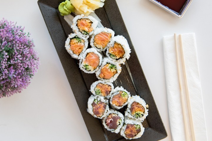 Spicy Tuna & Spicy Salmon Roll (12 pc)