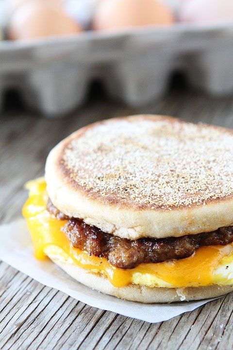 Sausage Patty Egg Cheese Sandwich