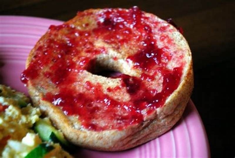 Bagel with Cream Cheese and Jelly