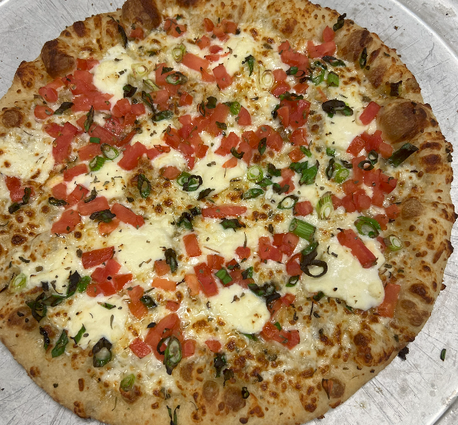 White Caprese Pizza