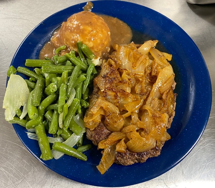 CHOP STEAK & GRILLED ONIONS