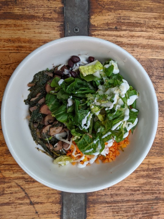 SAUTEED MUSHROOM & SPINACH BOWL