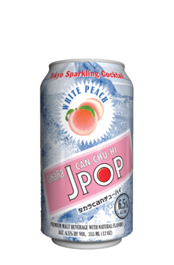 NEW: J-Pop White Peach Sparkling Sake Cocktail