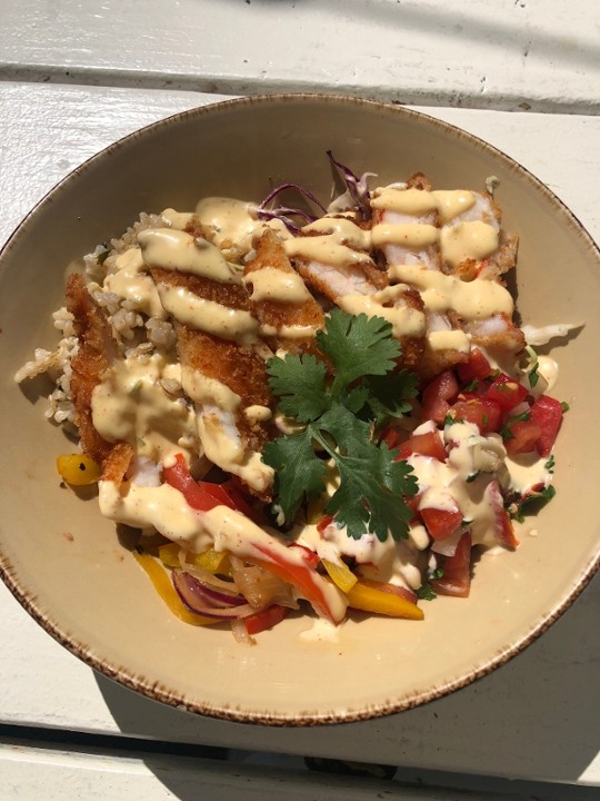 Coconut Shrimp Rice Bowl