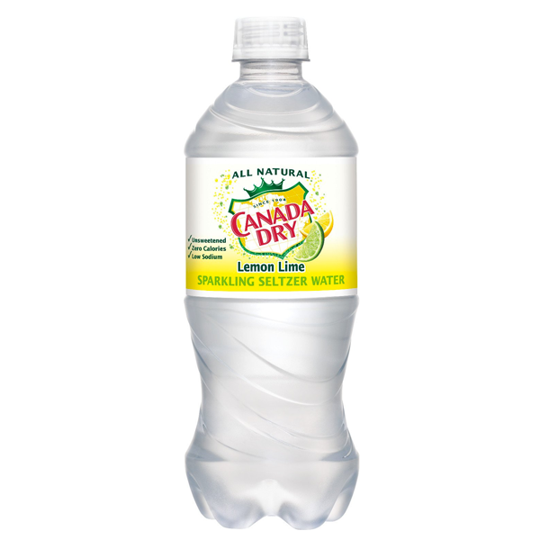 20 oz bottle Canada Dry Lemon Lime Seltzer
