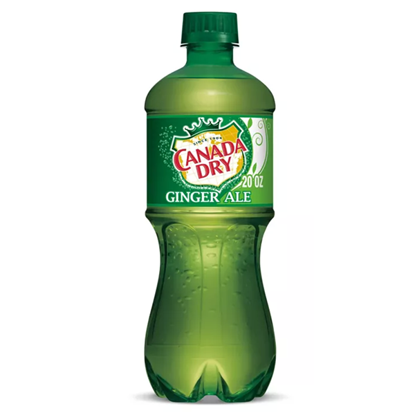 20 oz bottle Canada Dry Ginger Ale