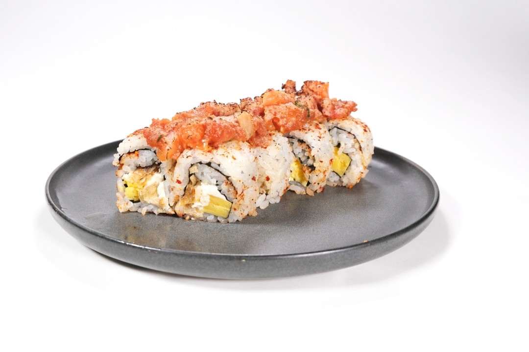 Salmon Skin and Crab Roll