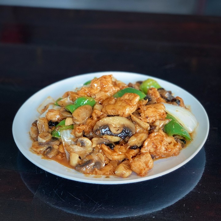 Vegan Chicken in Black Bean Sauce