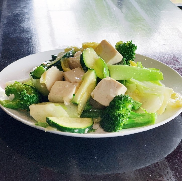 Sauteed Mixed Vegetables with Tofu (GF)