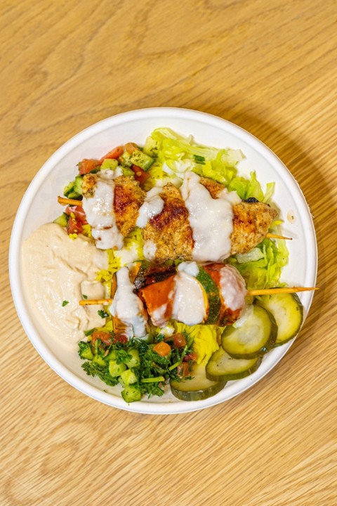 Grilled Chicken Kebab Platter