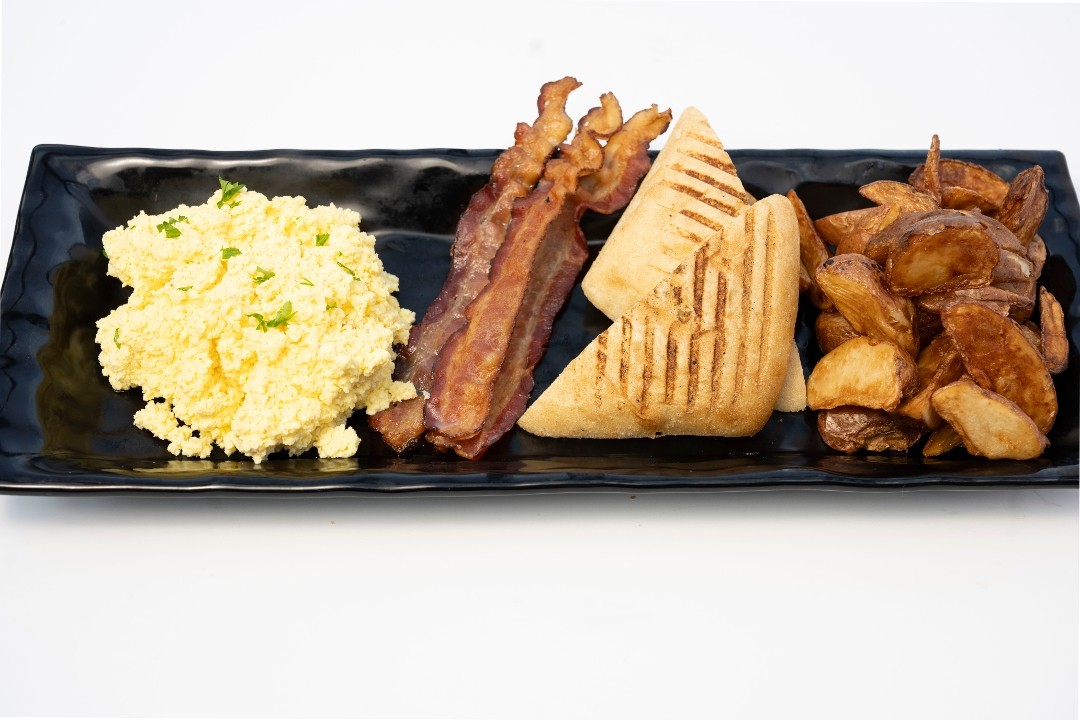Scrambled Egg and Bacon Plate