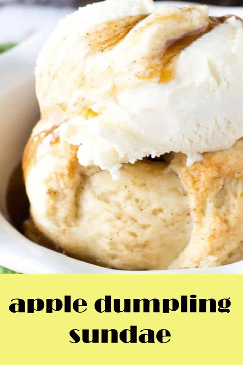 Apple Dumpling A La Mode