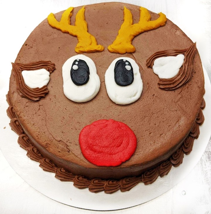 7 inch Rudolph Cake
