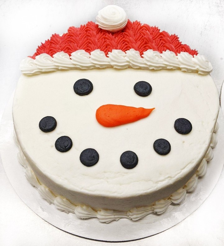 7 inch Snowman Cake