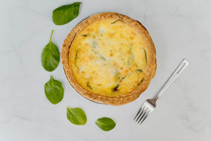 Quiche Whole with Soup