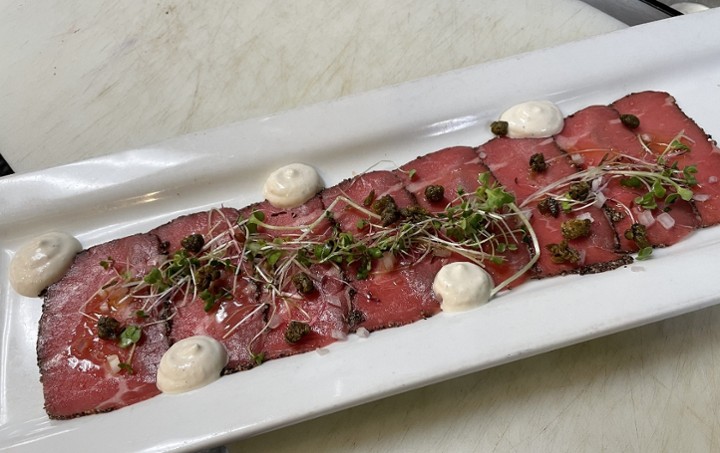 peppered beef carpaccio