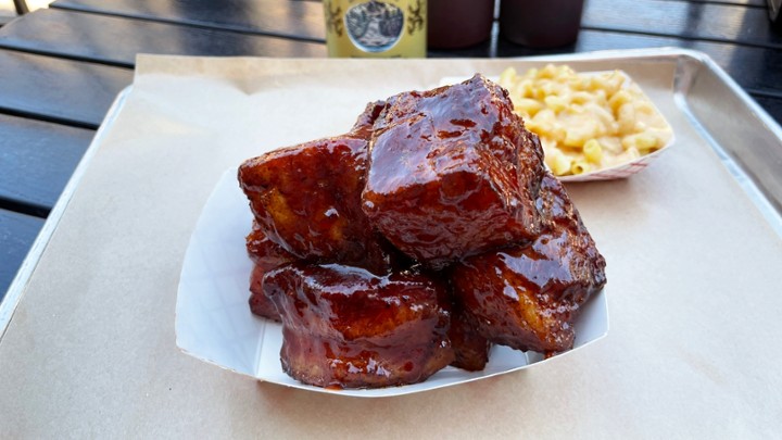 Today's Special - Bourbon Peach Pork Belly Burnt Ends