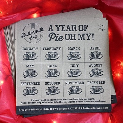 Pie for a Year Card (4")
