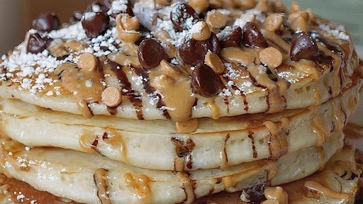 Reese's Peanut Butter Chocolate Chip Pancakes