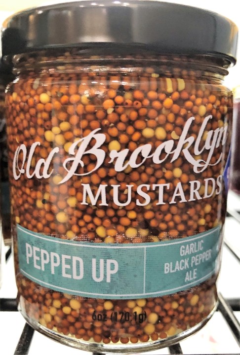 Old Brooklyn Pepped Up Mustard, 6 oz